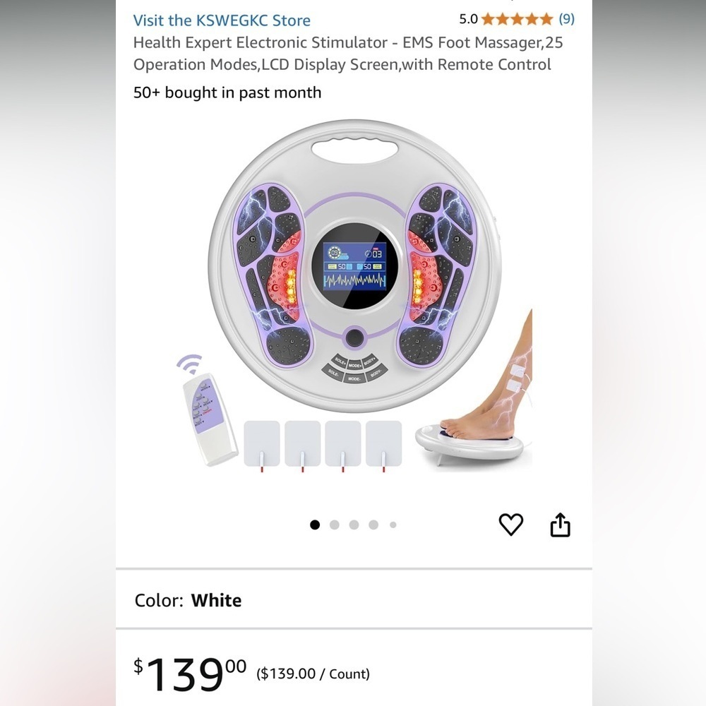EMS Foot Massager,25 Operation Modes - Picture 2 of 10